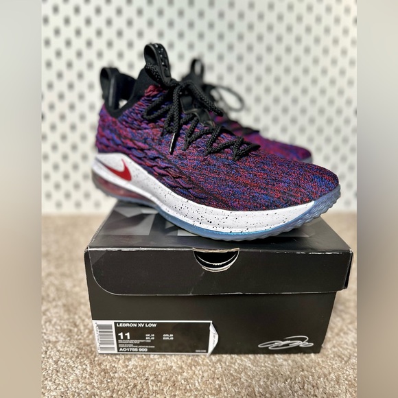 Nike Other - Nike LeBron XV Low Multi-Color University Red Size 11